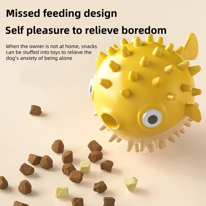 Interactive Bouncing Fish Trea - đánh giá và giá Dog Puzzle Feeder Toy