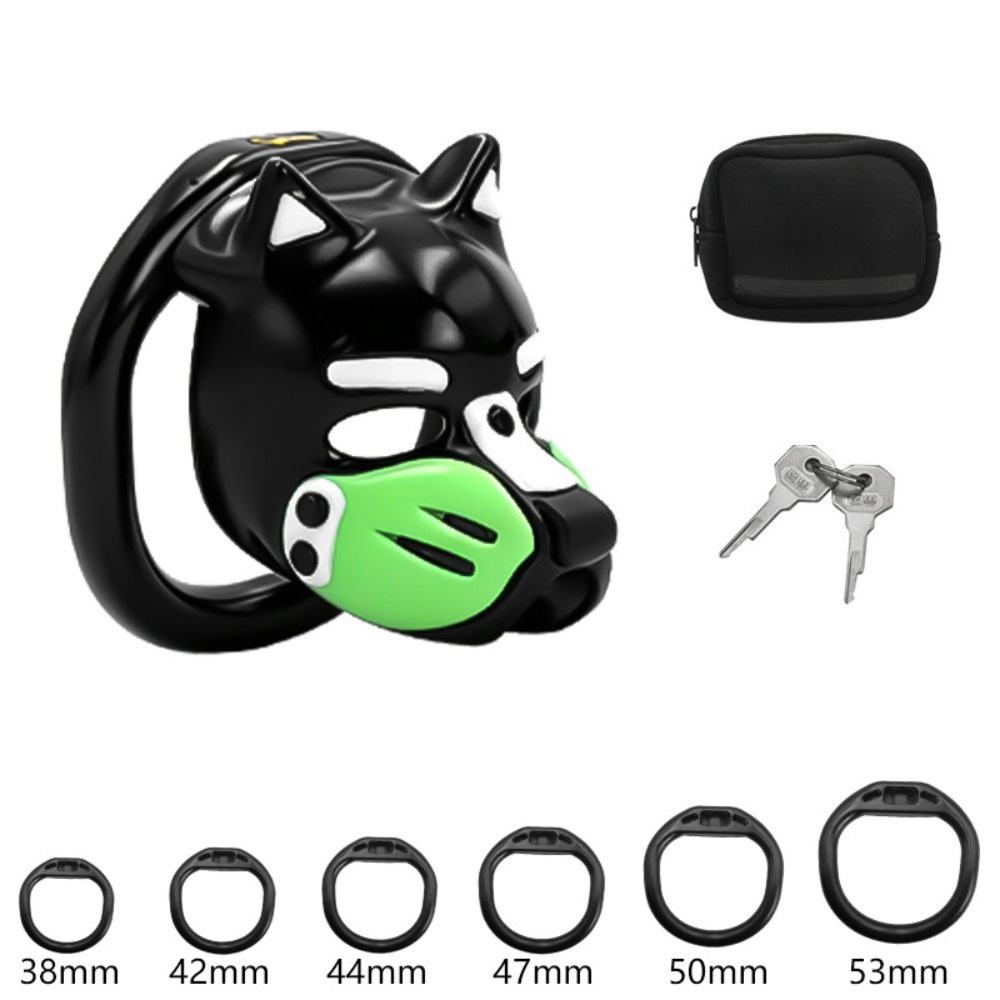 New Dog Head Chastity Cage wit - đánh giá và giá Dog Toys