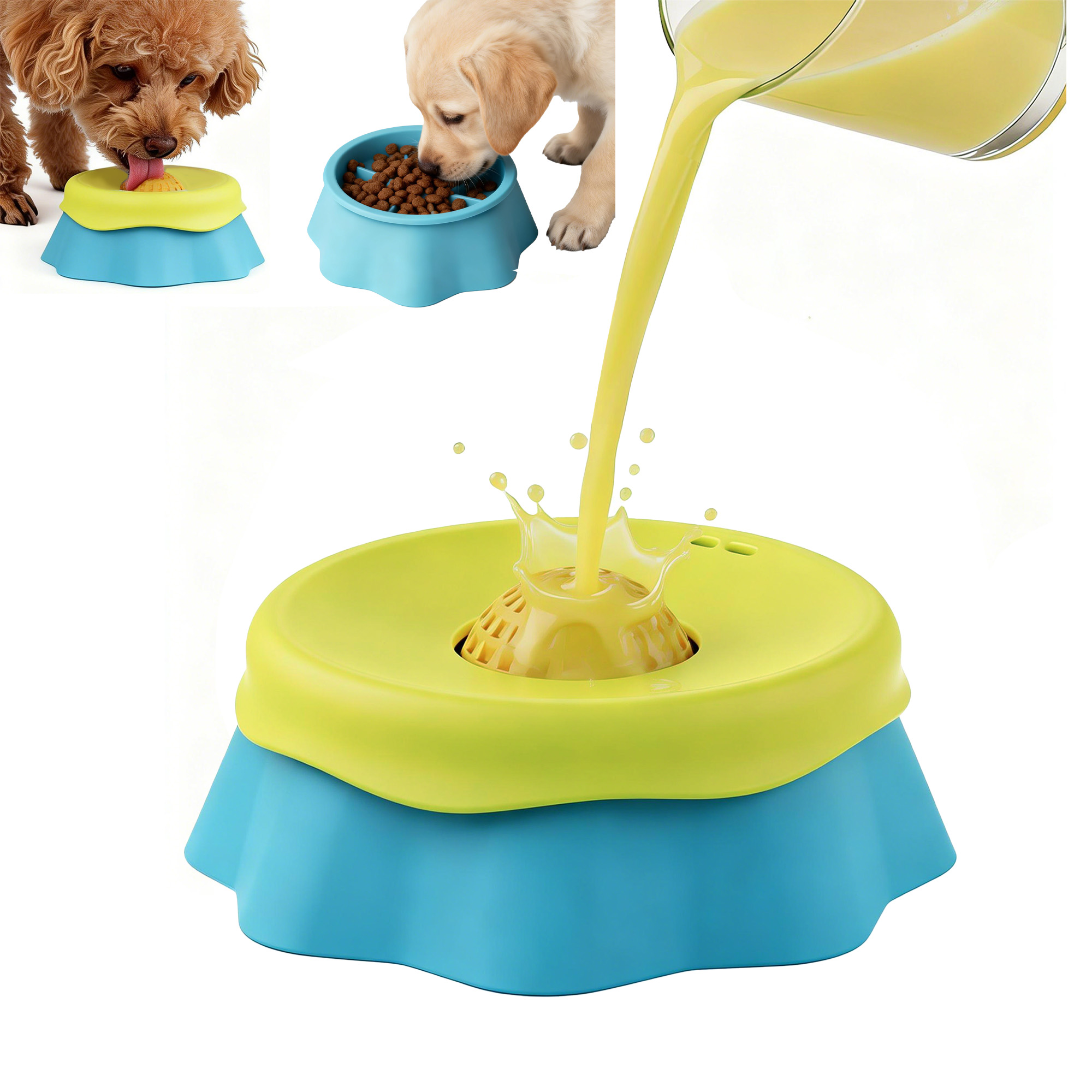 Dog Lick Bowl Slow Feeder Dog  - đánh giá và giá Dog Puzzle Feeder Toy